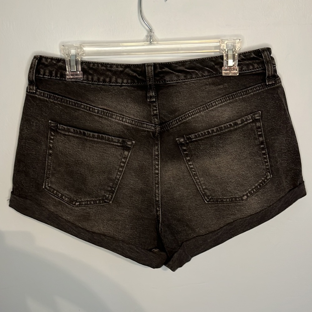Wild Fable Black High Rise Denim Shorts 12 - Picture 2 of 4